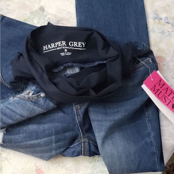 💥💥Host Pick💥💥Harper Grey Maternity Jeans - Picture 4 of 4
